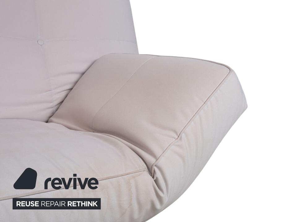 Ligne Roset Smala Dreisitzer Stoff Sofa Hellgrau Schlafsofa – Bild 7