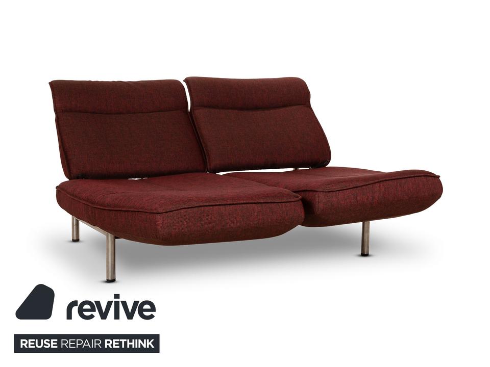 de Sede DS 450 Stoff Sofa Rot Zweisitzer Funktion Relaxfunktion – Bild 5