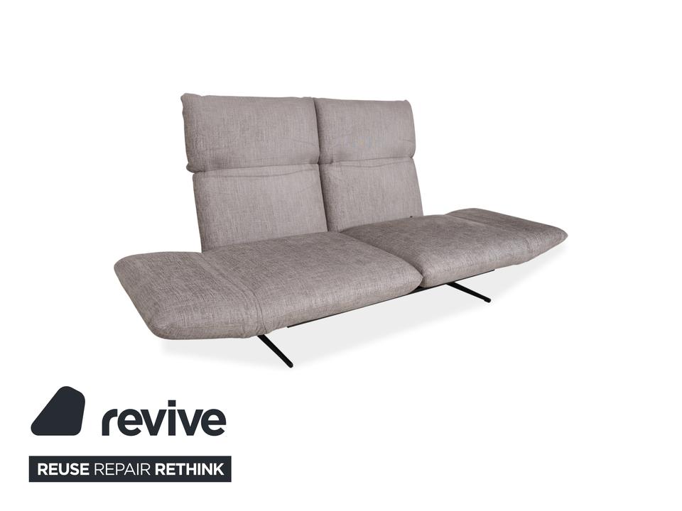 Signet Messina Stoff Zweisitzer Grau manuelle Funktion Sofa – Bild 5