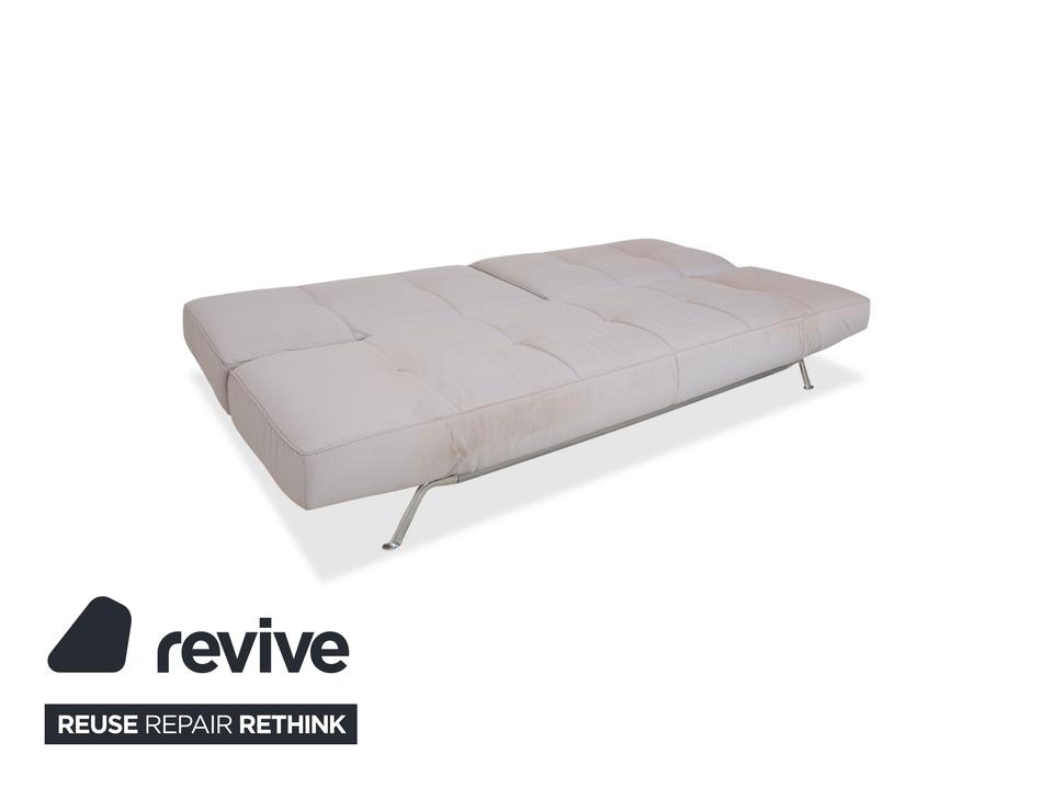 Ligne Roset Smala Dreisitzer Stoff Sofa Hellgrau Schlafsofa – Bild 5