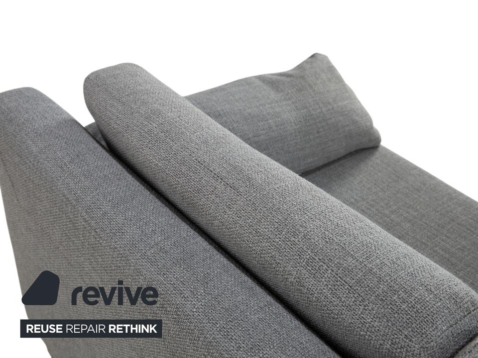 Ewald Schillig Stoff Ecksofa Grau Sofa Couch – Bild 5