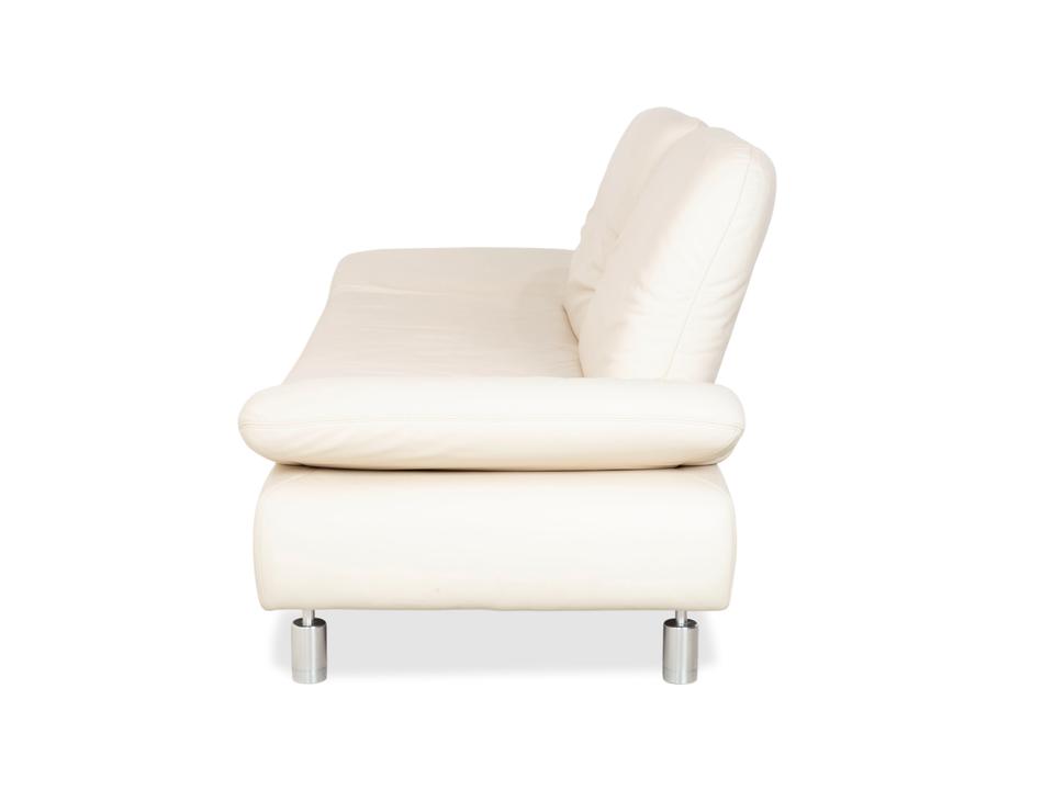 Koinor Rivoli Leder Dreisitzer Creme Weiß manuelle Funktion Sofa – Bild 15