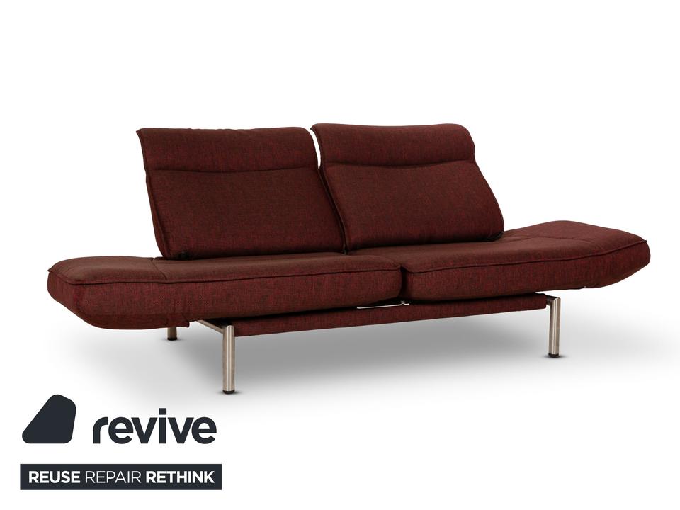 de Sede DS 450 Stoff Sofa Rot Zweisitzer Funktion Relaxfunktion – Bild 4