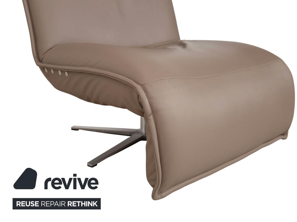 Koinor Epos Leder Sessel Beige Taupe elektrische Funktion Akku – Bild 8
