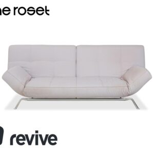 Ligne Roset Smala Dreisitzer Stoff Sofa Hellgrau Schlafsofa