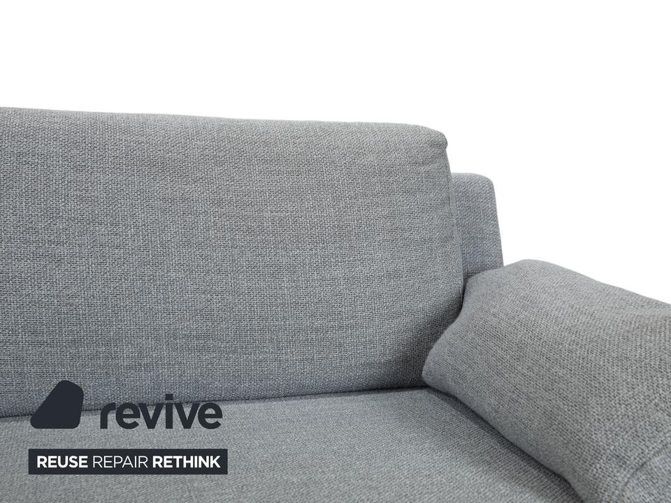 Ewald Schillig Stoff Ecksofa Grau Sofa Couch – Bild 4