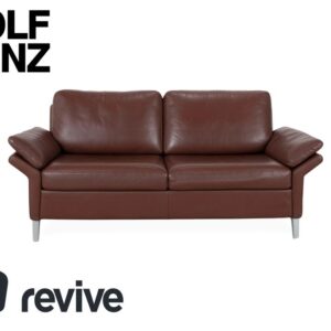 Rolf Benz 3300 Dreisitzer Leder Sofa Braun Couch