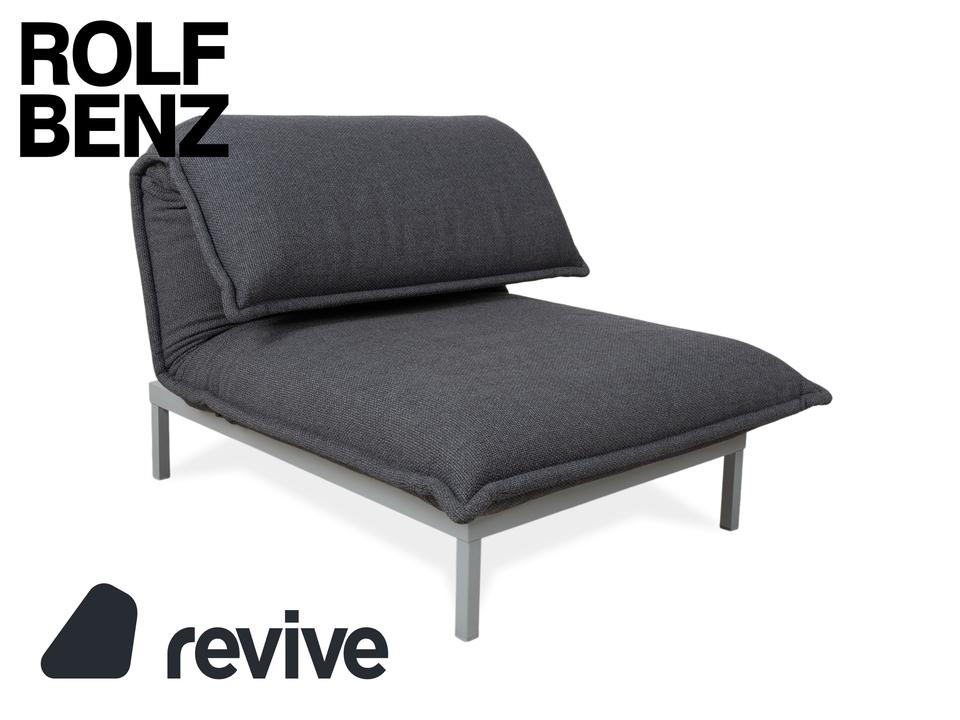 Rolf Benz Nova Stoff Sessel Grau manuelle Funktion