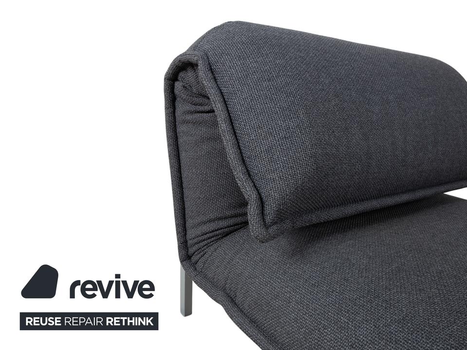 Rolf Benz Nova Stoff Sessel Grau manuelle Funktion – Bild 8
