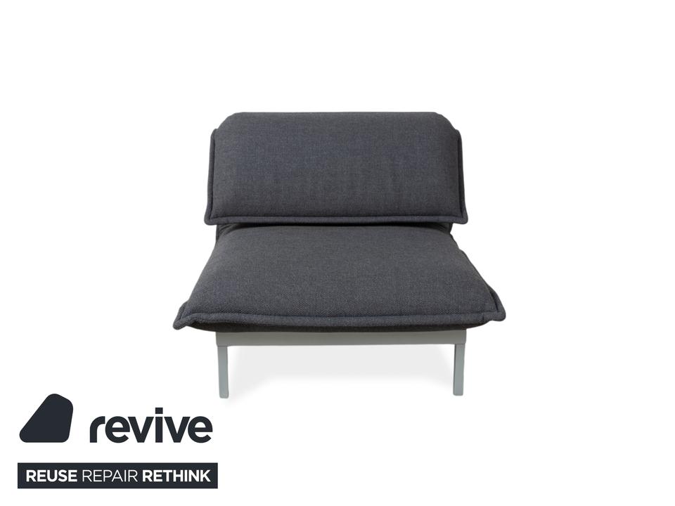 Rolf Benz Nova Stoff Sessel Grau manuelle Funktion – Bild 14