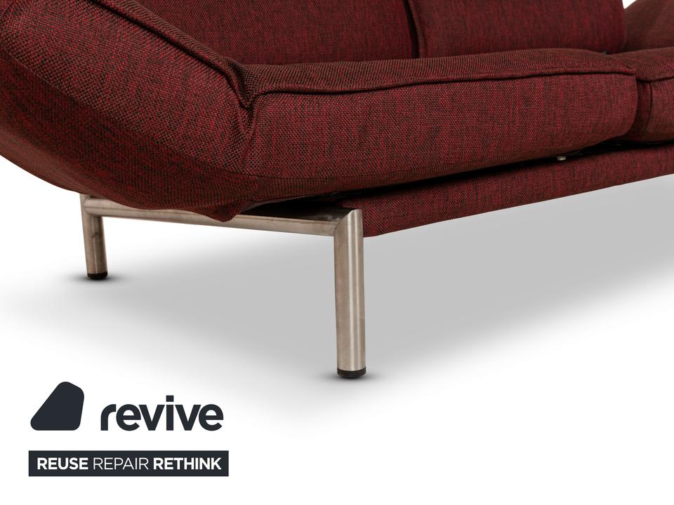 de Sede DS 450 Stoff Sofa Rot Zweisitzer Funktion Relaxfunktion – Bild 7