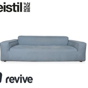 Freistil Rolf Benz 175 Stoff Zweisitzer Grau Blau Sofa Couch