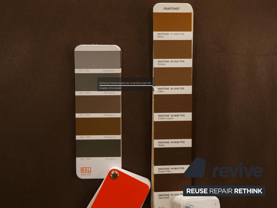 Hukla Leder Zweisitzer Braun – Bild 5