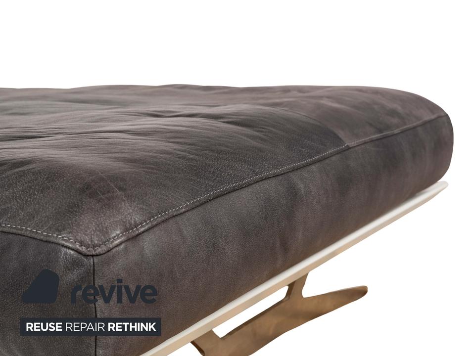 Koinor Marylin Leder Metall Liege Grau Weiß – Bild 5