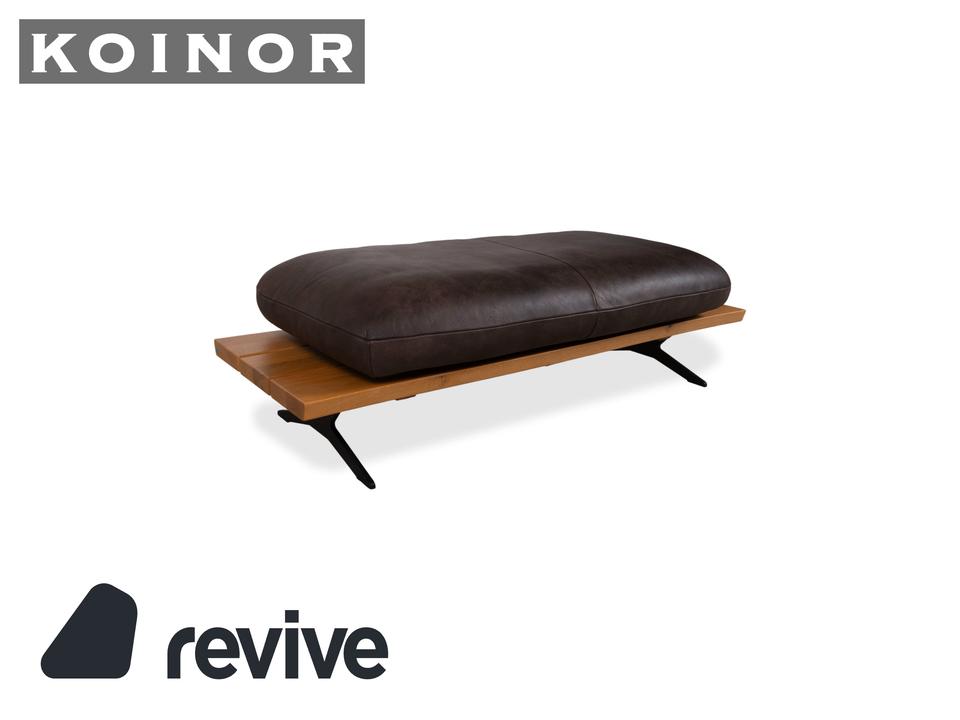 Koinor Marylin Leder Hocker Schoko Braun manuelle Funktion