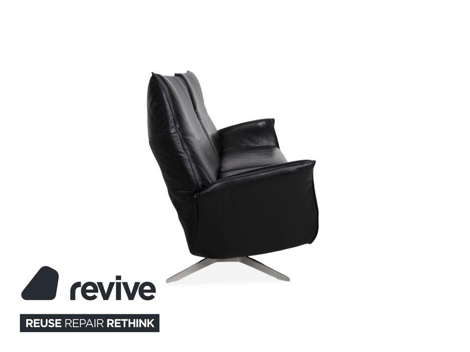 Koinor Evita Leder Zweisitzer Schwarz elektrische Funktion Sofa – Bild 12