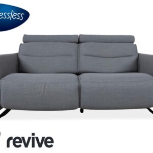 Stressless Emily Zweisitzer Sofa Stoff Grau elektrische Funktion