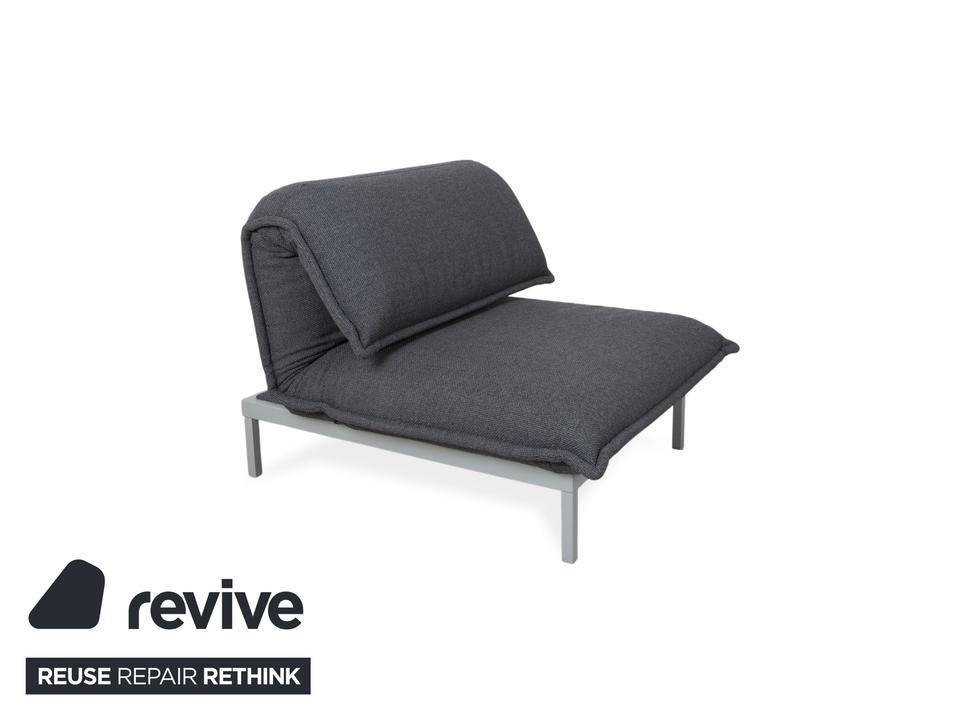 Rolf Benz Nova Stoff Sessel Grau manuelle Funktion – Bild 3