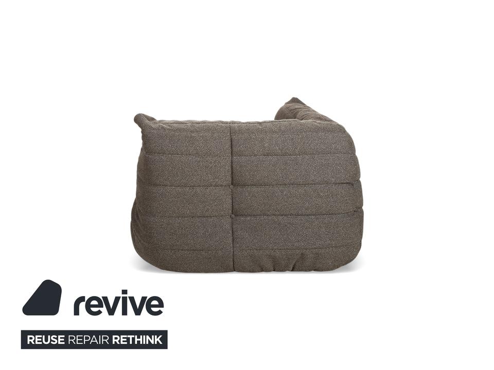 Ligne Roset Togo Stoff Sessel Grau Braun Eckteil Neubezug ✨ – Bild 9