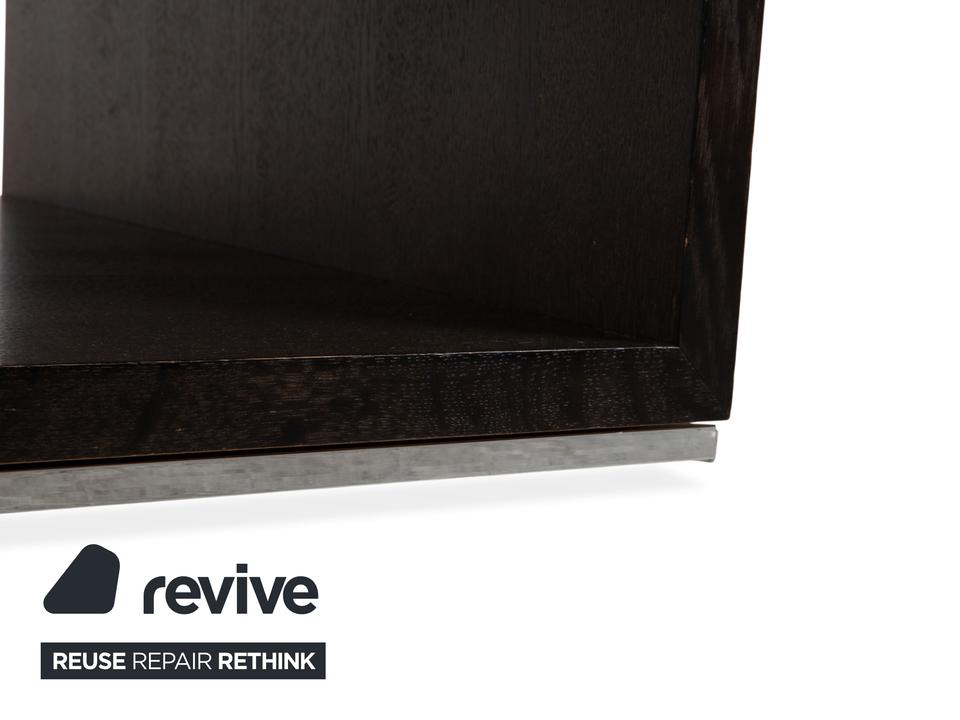 Rolf Benz Holz Couchtisch Schwarz Dunkelbraun Chrom – Bild 4