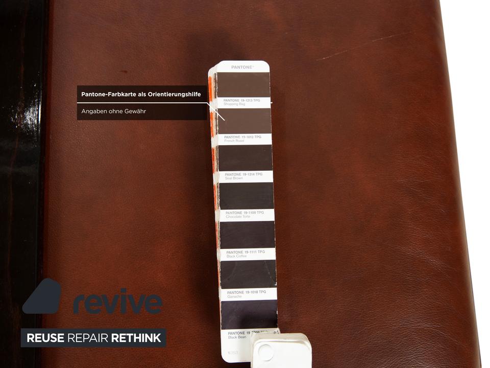 Stressless Arion Leder Holz Hocker Braun Rollen – Bild 10