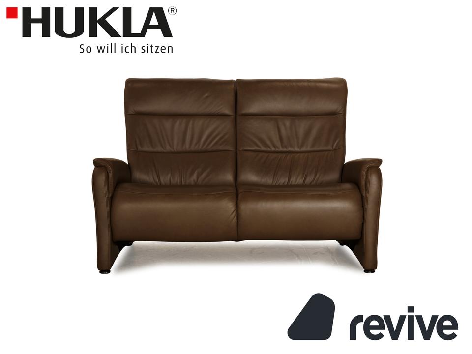 Hukla Leder Zweisitzer Braun