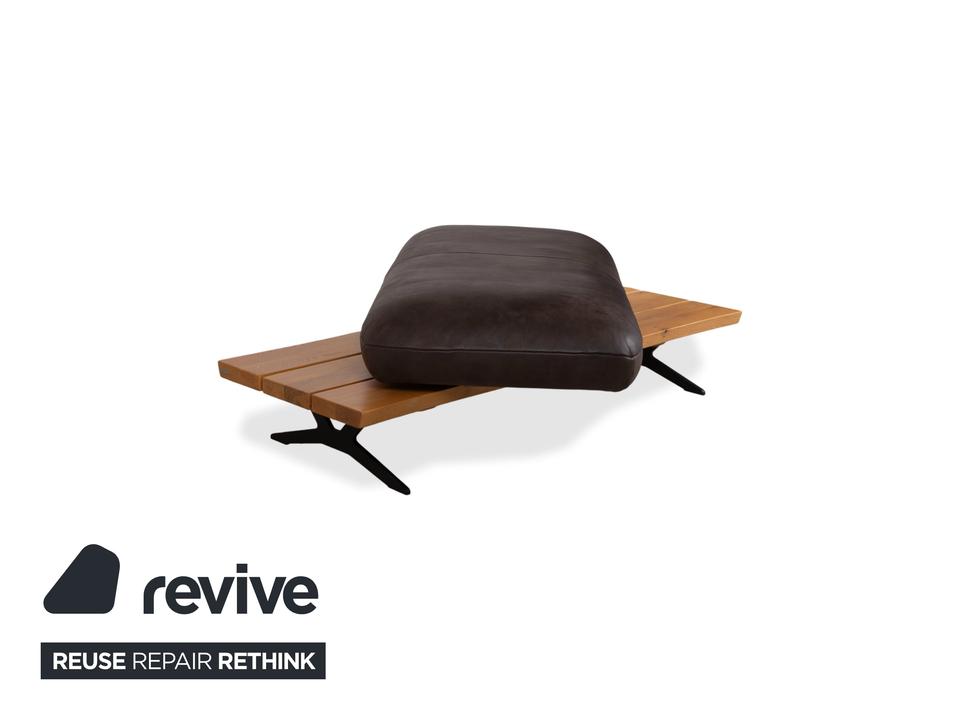 Koinor Marylin Leder Ecksofa Hocker Schoko Braun manuelle – Bild 11