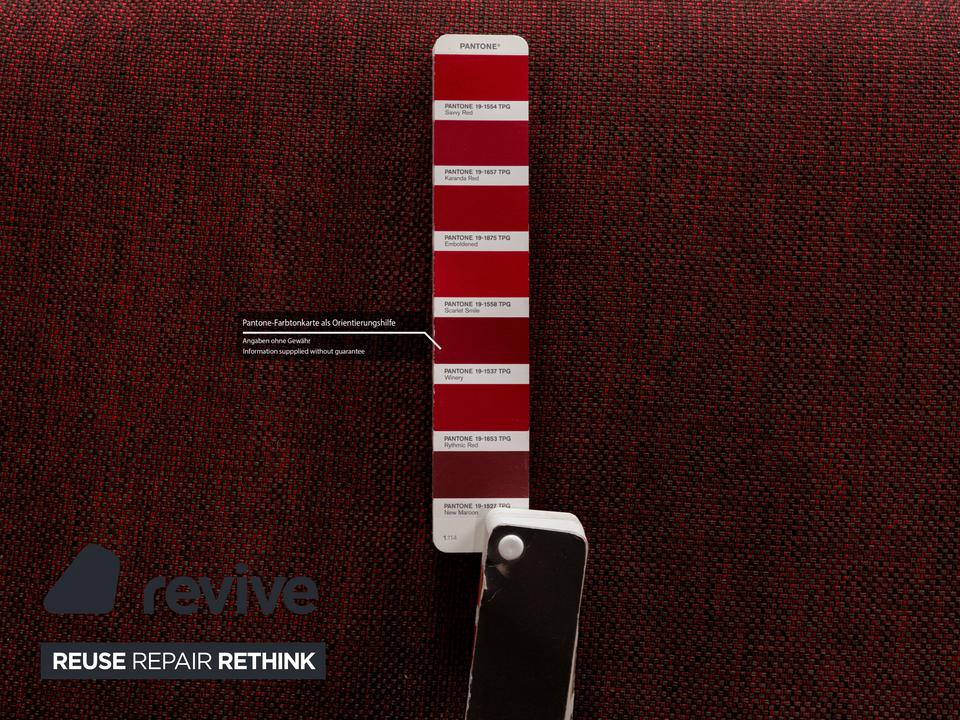 de Sede DS 450 Stoff Sofa Rot Zweisitzer Funktion Relaxfunktion – Bild 8