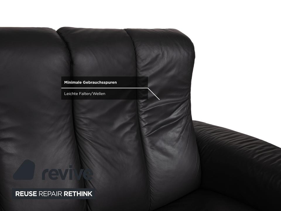Stressless Soul Leder Dreisitzer Zweisitzer Dunkelgrau Anthrazit – Bild 17