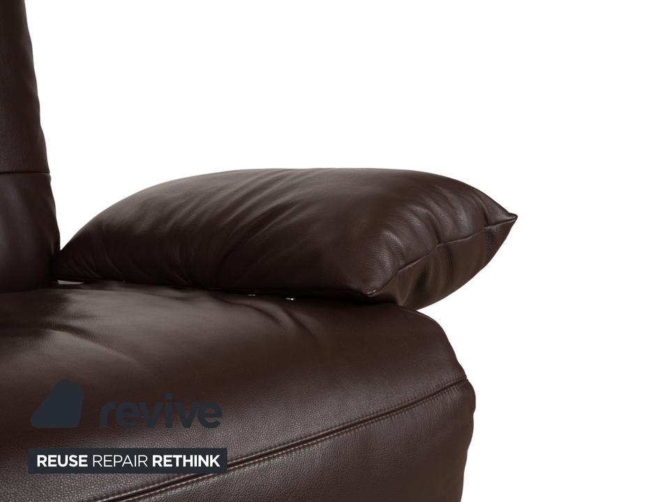 Koinor Easy Leder Zweisitzer Braun elektrische Funktion Sofa – Bild 9