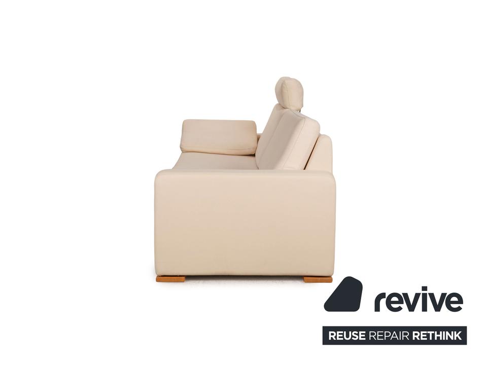Cor Conseta Stoff Sofa Creme Dreisitzer Couch – Bild 11