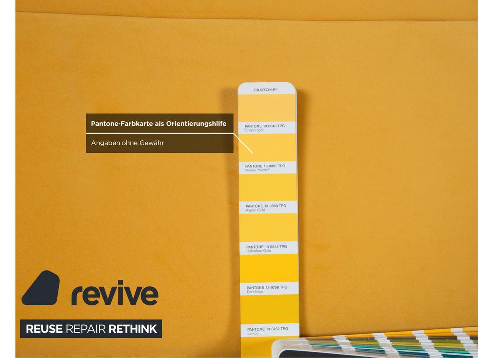 Rolf Benz BMP 418 Zweisitzer Stoff Gelb Couch Neubezug ✨ – Bild 7