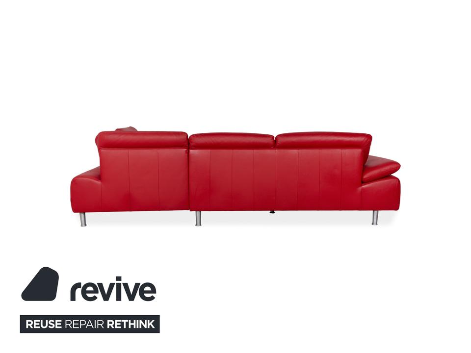 Willi Schillig Loop Leder Ecksofa Rot manuelle Funktion Sofa – Bild 15