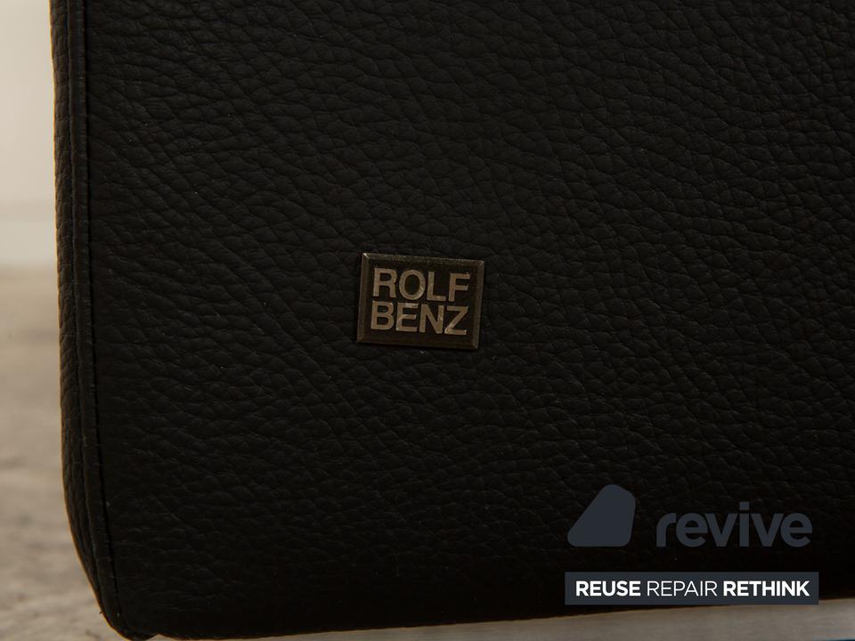 Rolf Benz 4000 Leder Zweisitzer Schwarz Sofa Couch ✨ – Bild 6
