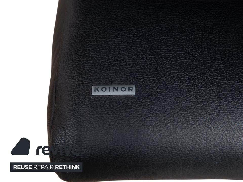 Koinor Rossini Leder Sofa Schwarz Zweisitzer manuelle Funktion – Bild 11