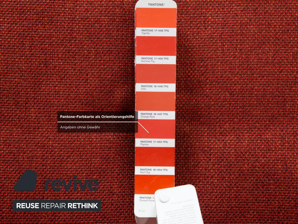 Ligne Roset Multy Stoff Dreisitzer Sofa Rot Rostbraun Neubezug – Bild 9