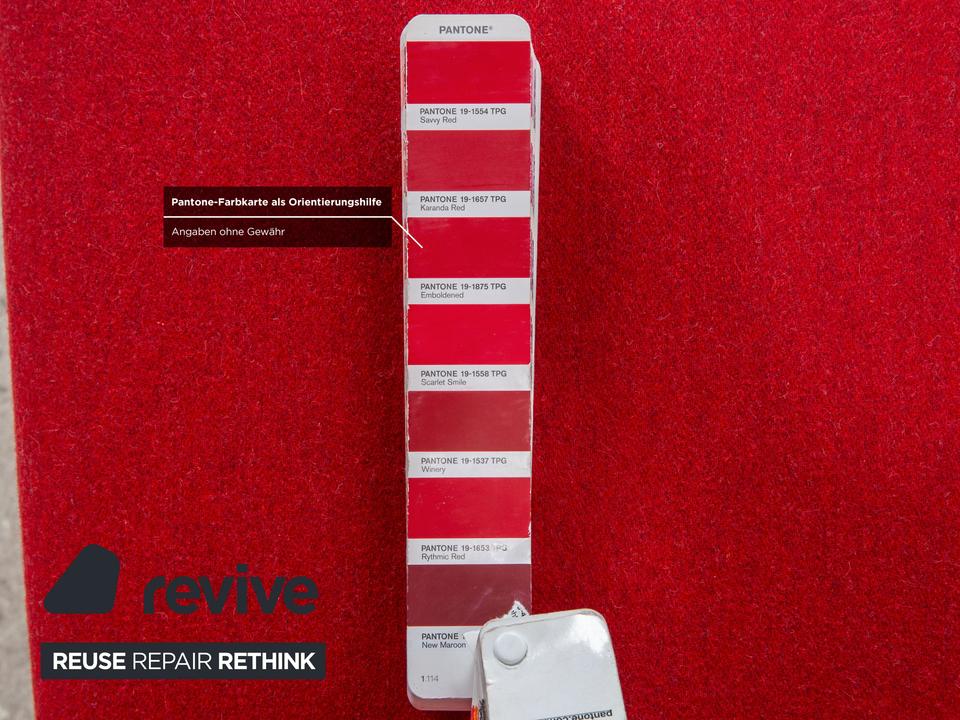 6er Garnitur B&B Italia Vol Au Vent Stoff Rot Weinrot Esszimmer – Bild 7