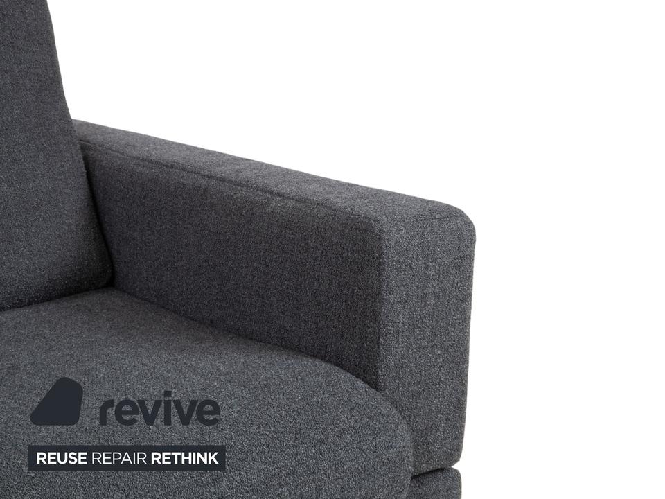 Jori Tigra Stoff Zweisitzer Grau manuelle Funktion Sofa Couch – Bild 7