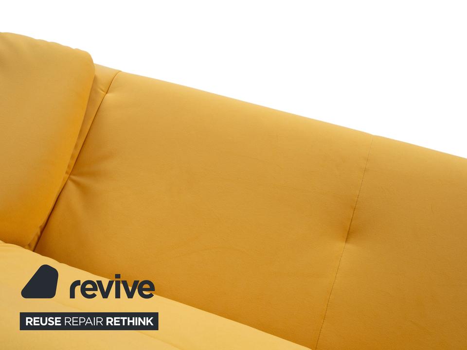 Rolf Benz BMP 418 Zweisitzer Stoff Gelb Couch Neubezug ✨ – Bild 6
