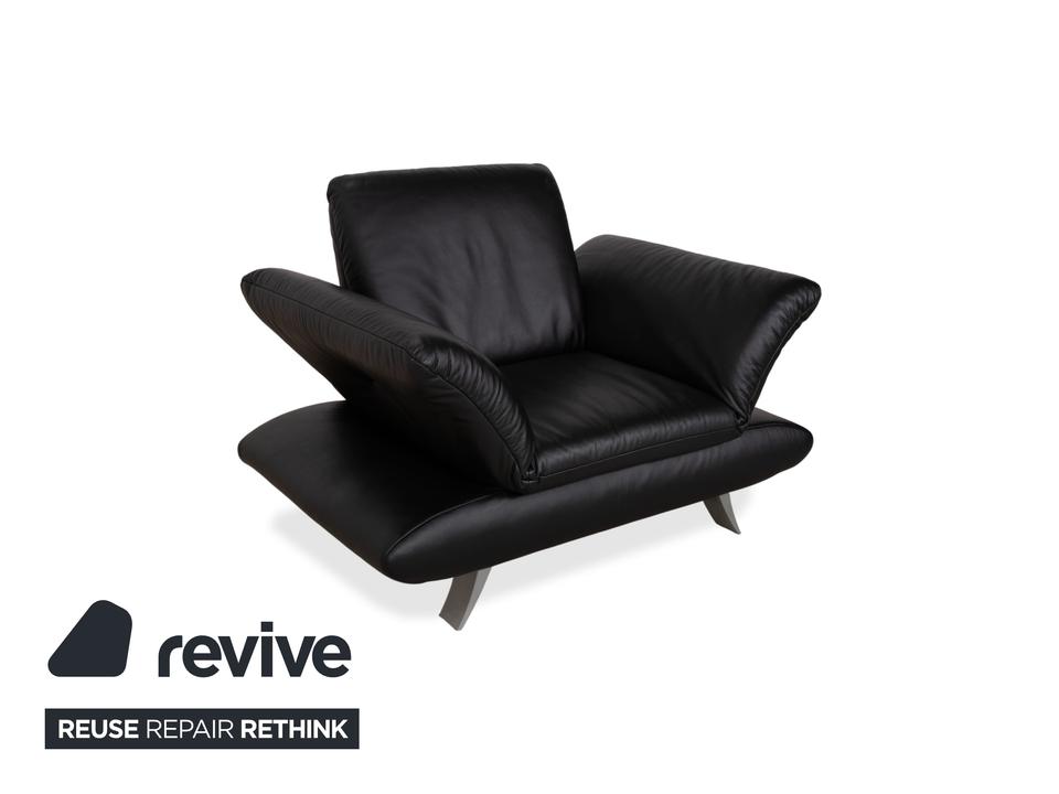 Koinor Rossini Leder Sessel Schwarz manuelle Funktion – Bild 4