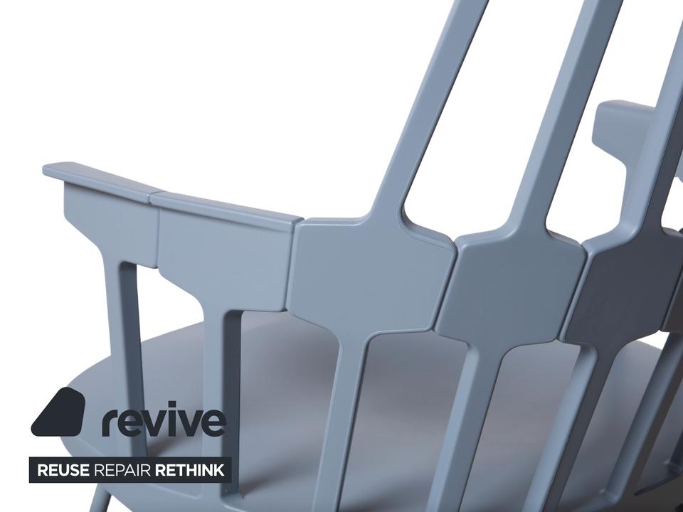 Kartell Comback Schaukelstuhl Holz Kunststoff Blau Patricia – Bild 5