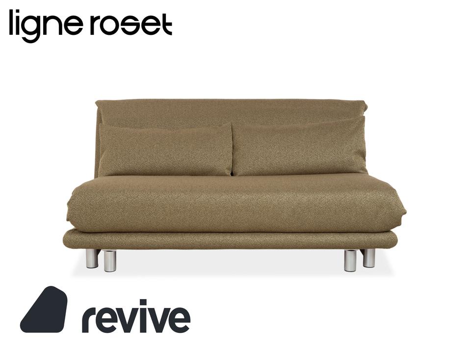 Ligne Roset Multy Stoff Dreisitzer Grün manuelle Schlaffunktion