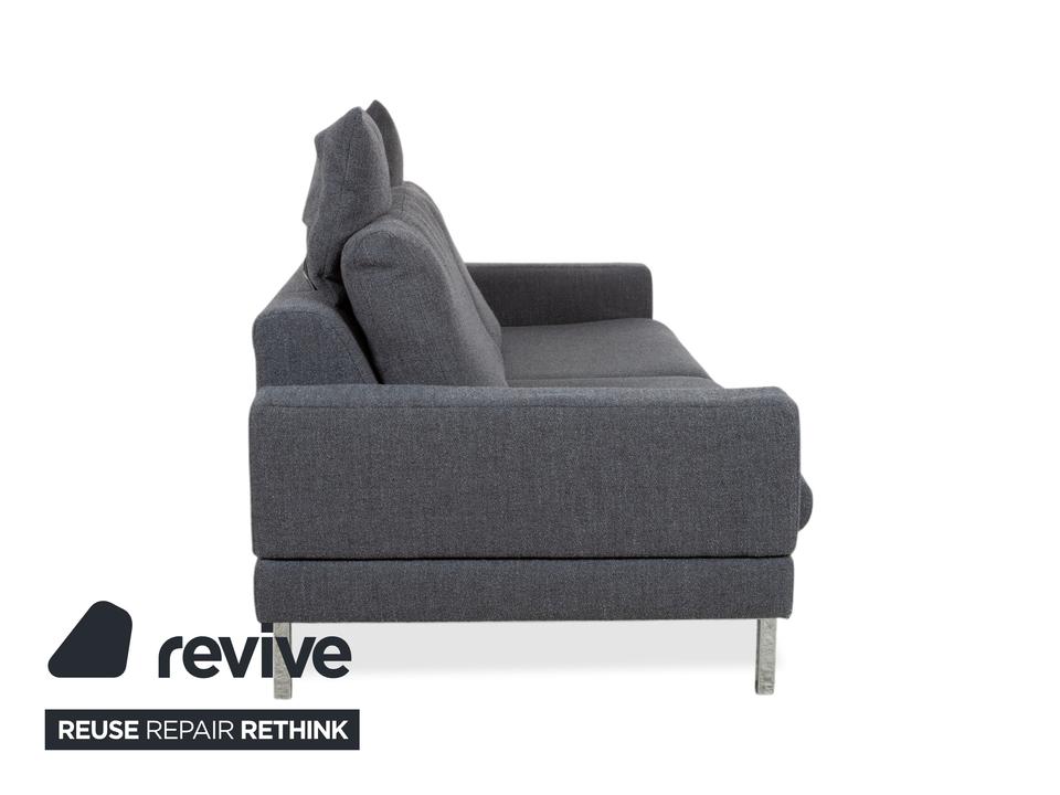 Jori Tigra Stoff Zweisitzer Grau manuelle Funktion Sofa Couch – Bild 15