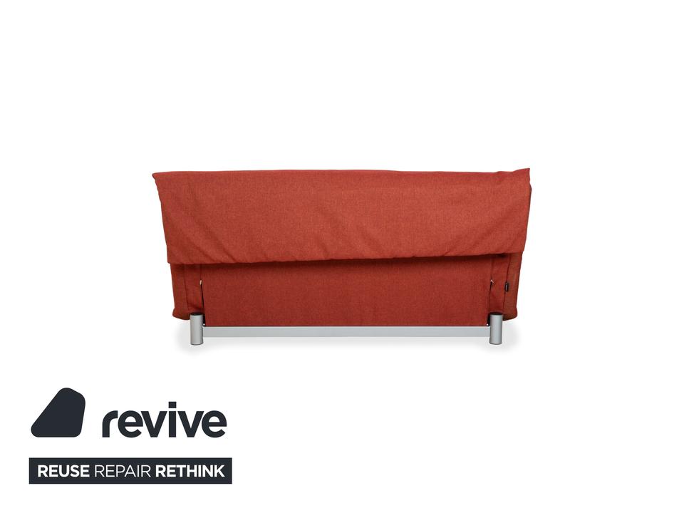 Ligne Roset Multy Stoff Dreisitzer Sofa Rot Rostbraun Neubezug – Bild 11