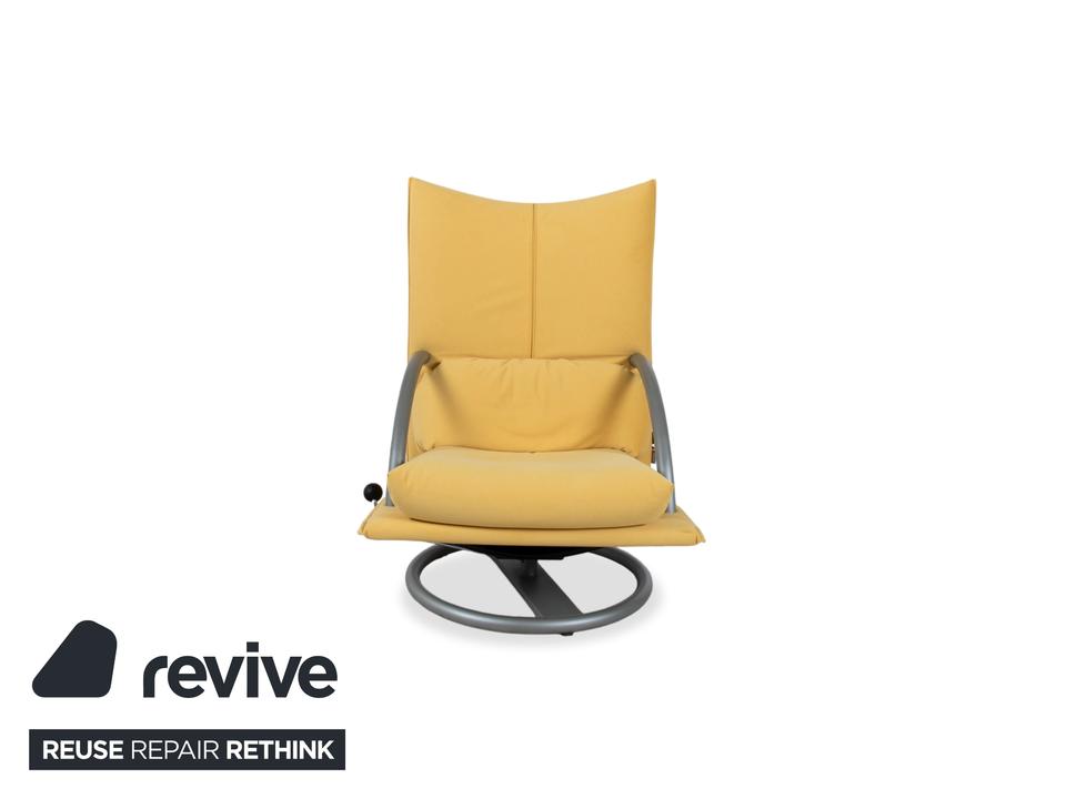 Rolf Benz BMP 418 Sessel Garnitur inkl. Hocker Stoff Gelb ✨ – Bild 13