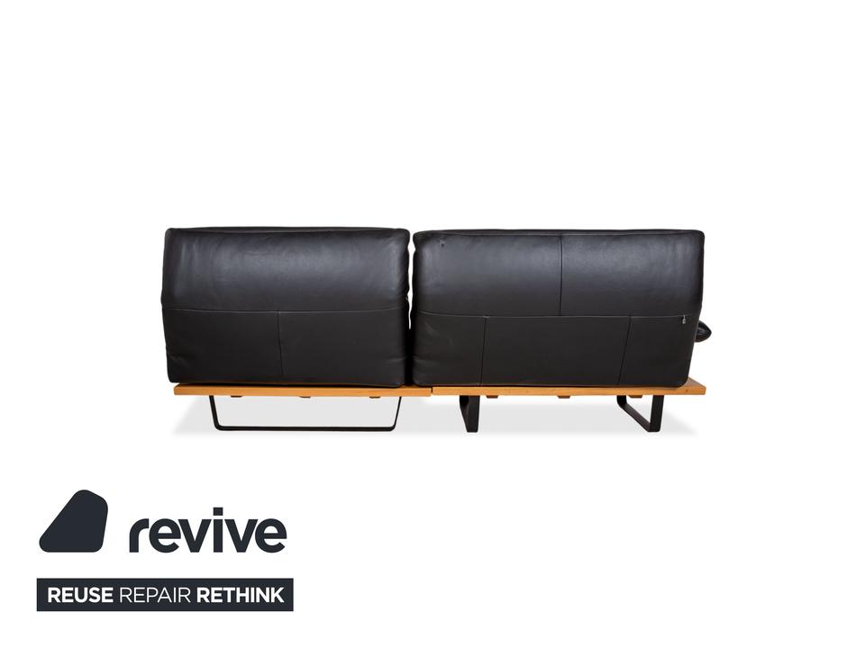 Koinor Marylin Leder Ecksofa Schwarz Holz manuelle Funktion Sofa – Bild 11