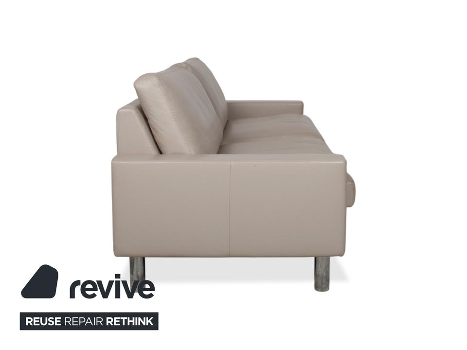 Erpo CL 500 Leder Dreisitzer Creme Beige Sofa Couch – Bild 9