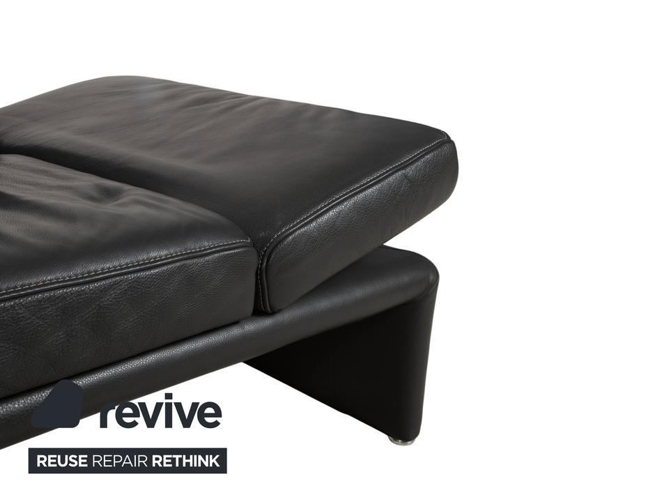 Koinor Raoul Zweisitzer Leder Sofa Grau manuelle Funktion Couch – Bild 11