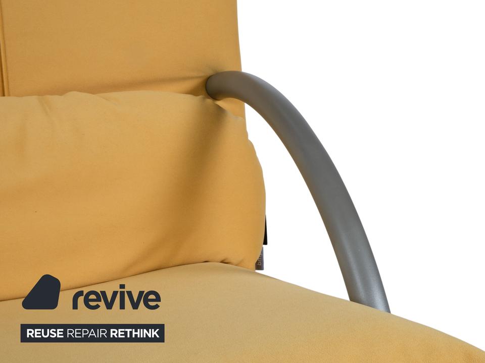 Rolf Benz BMP 418 Sessel Garnitur inkl. Hocker Stoff Gelb ✨ – Bild 8