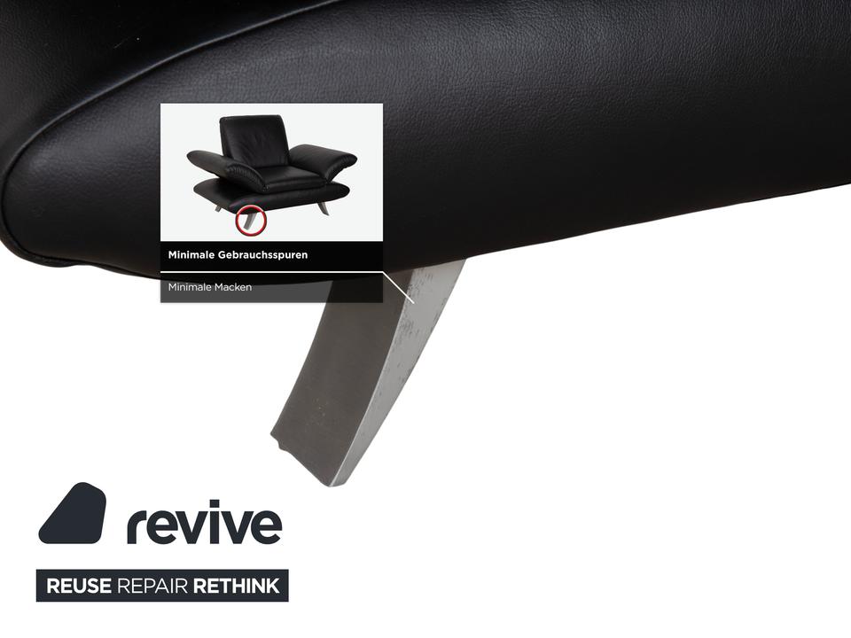 Koinor Rossini Leder Sessel Schwarz manuelle Funktion – Bild 10